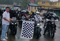 taho bikers ride held in kohima with focus on road safety